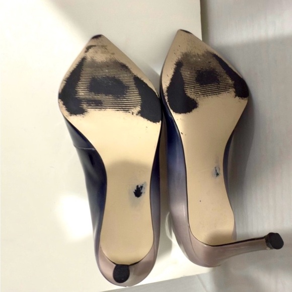 Carvela Kurt Geiger Women's Black Alison Ombre Patent Court Shoes Heels Size 8.5 - Picture 10 of 11